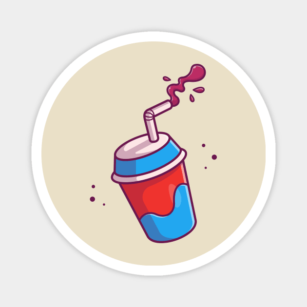 Juice Cup Cartoon Magnet by Catalyst Labs